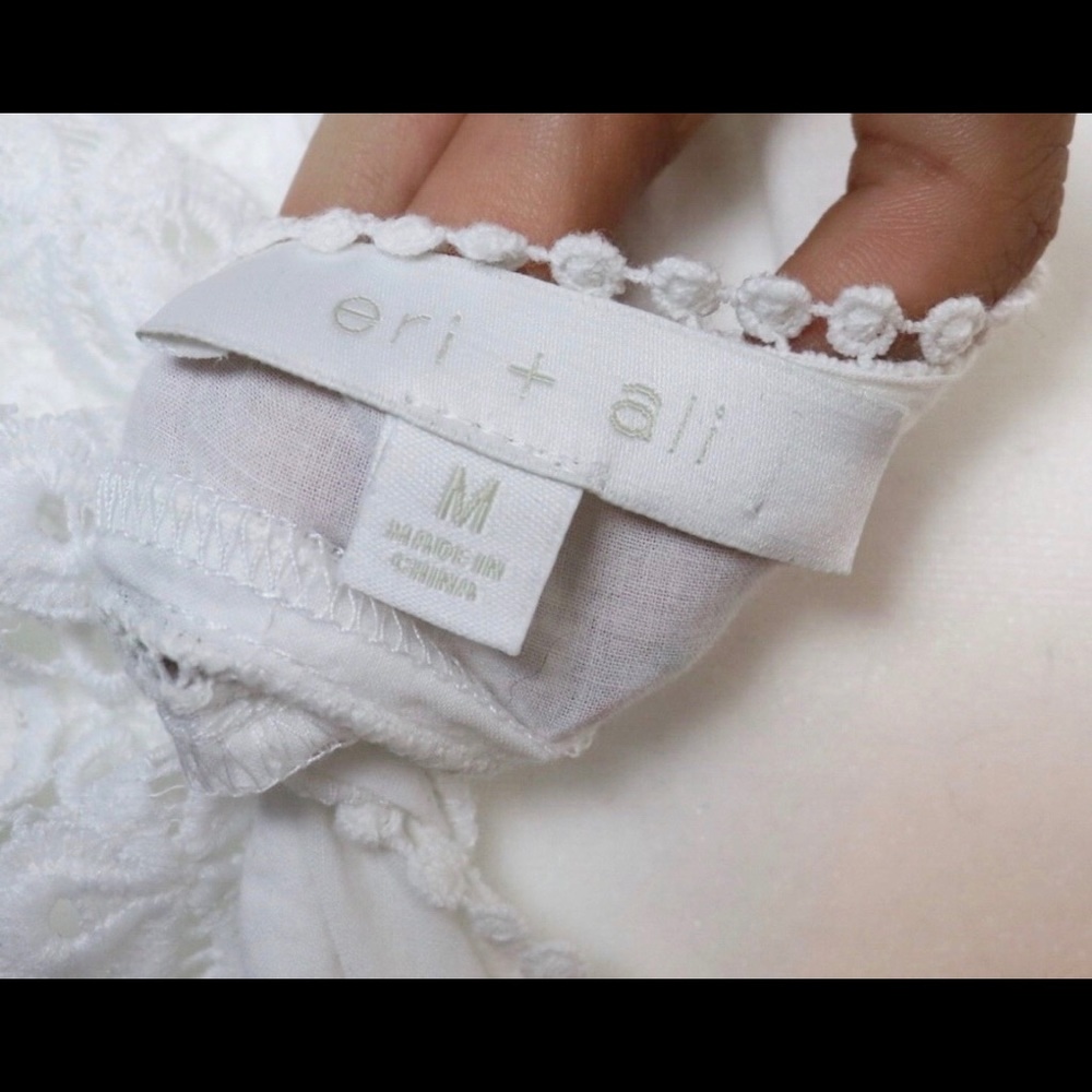 Eri + Ali White Anthropology Blouse - Picture 5 of 5